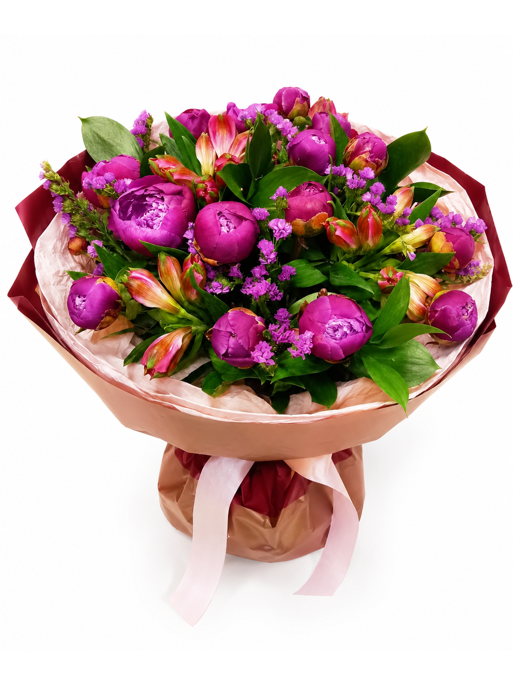 Peony Mix Bouquet with Eucalyptus