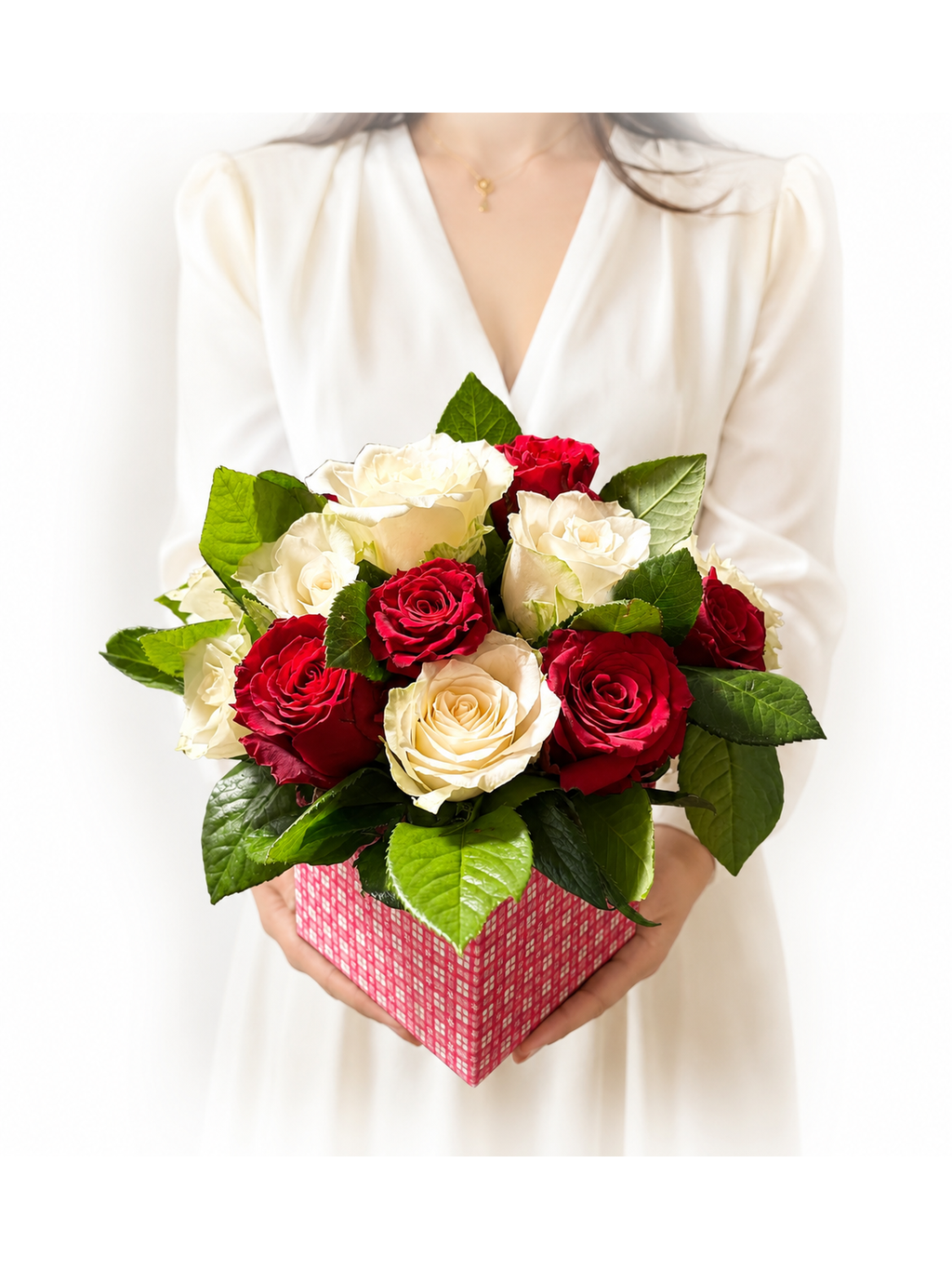 Aranžmá 19 růží – elegantní