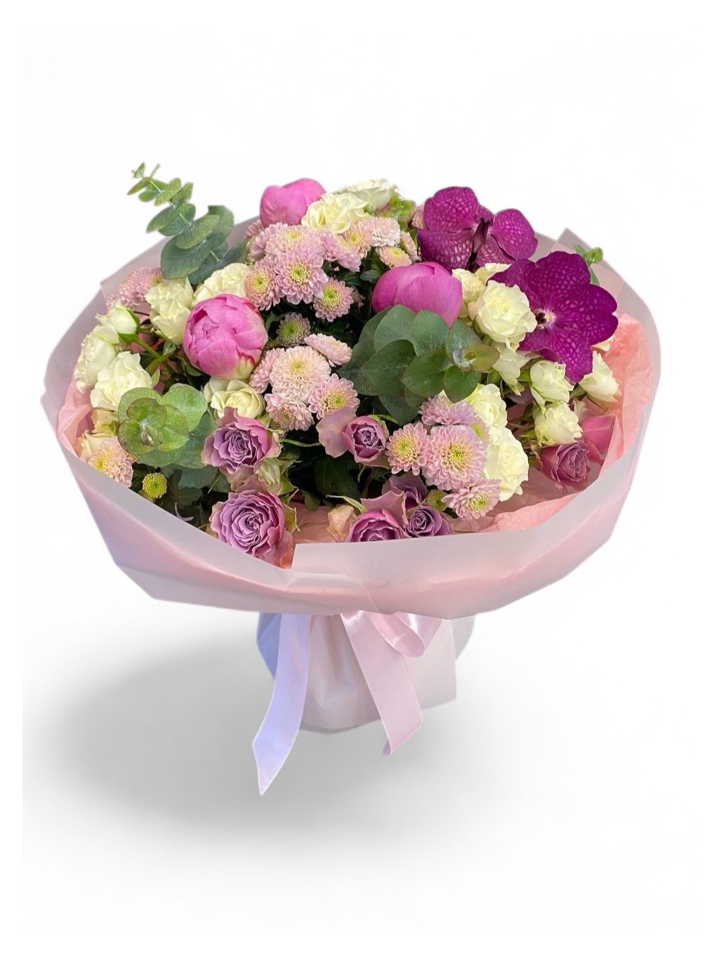 Mixed Bouquet with Peonies – Deluxe