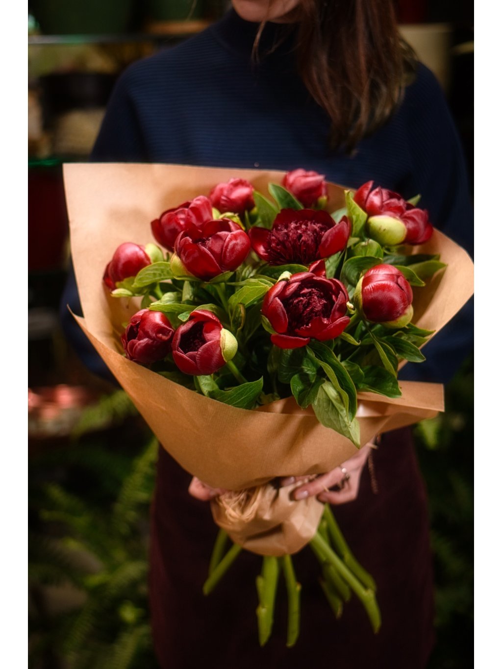 Peony Mix Bouquet with Eucalyptus