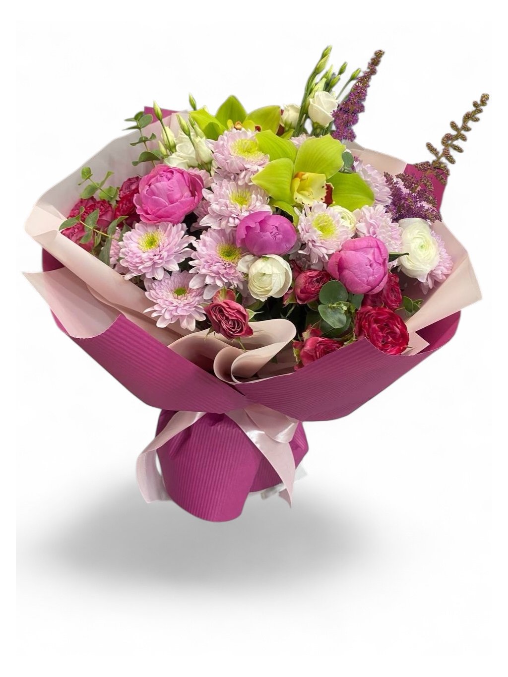Mixed Bouquet with Peonies – Deluxe